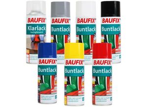Baufix - Buntlack Spray-Dose Silbergrau glänzend