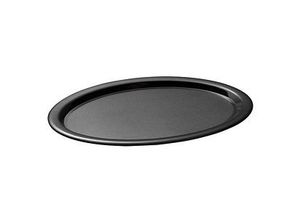 Produktbild APS Tablett KAFFEEHAUS schwarz rund 21,5 x 28,5 cm