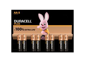 Duracell - Plus-AA K8 Mignon (AA)-Batterie Alkali-Mangan 1.5 v 8 St.