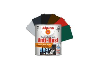 Alpina Metallschutzlack Alpina Metallschutz-Lack Anti-Rost Rostschutz Grundierung 750 ml