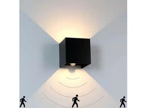 JOYOLEDER Wandleuchte 12W LED Wandlampe Cube Lampe Wand Strahler Licht Up Down Leuchten