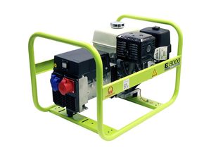 Pramac Stromerzeuger Serie E, Benzin, 400/230 V, E 8000 - Benzin, 230/400 V, Leistung 7 kVA, 3,3 / 5,6 kW