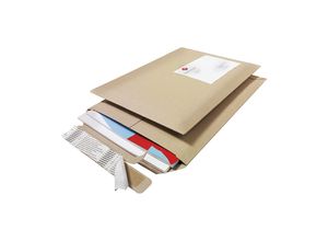 ratioform Versandtaschen Printstar, braun, Innen-LxB