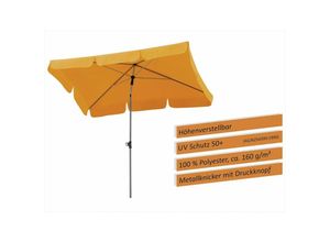 Schneider Sonnenschirm Locarno mandarine 180x120cm Gartenschirm UV-Schutz 50+
