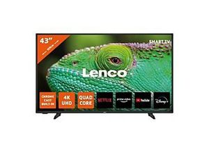 Lenco LED-4353BK - 109 cm (43") Diagonalklasse LCD-TV mit LED-Hintergrundbeleuchtung - Smart TV - Android TV - 4K UHD (2160p) 3840 x 2160 - HDR