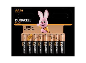 Duracell - Plus-AA CP16 Mignon (AA)-Batterie Alkali-Mangan 1.5 v 16 St.