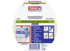 Tesa - extra strong 51960-00000-11 Verlegeband ® Professional Transluzent (l x b) 10 m x 50 mm 1 s