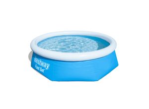 Bestway® Fast Set™ Aufstellpool-Set mit Filterpumpe Ø 244 x 66 cm blau, rund