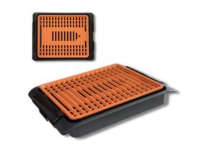 Starlyf® elektrischer Tischgrill - Elektrogrill - regelbares Thermostat Smokefree Copper Grill