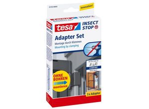 tesa Insektenschutz-Fensterrahmen Insect Stop Falt Adapter für ALU Comfort Fliegengitter