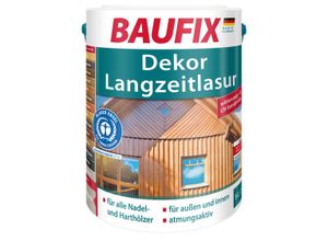 BAUFIX Dekor-Langzeitlasur, seidenglänzend, 5 Liter Holzlasur