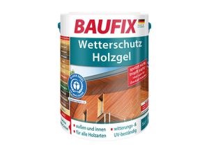 BAUFIX Wetterschutz-Holzgel, seidenglänzend, 5 Liter
