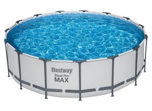 Bestway Steel Pro MAX™ Frame Pool Komplett-Set mit Filterpumpe Ø 457 x 122 cm