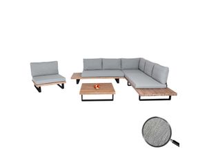 Garten-Garnitur mit Sessel MCW-H54, Lounge-Set
