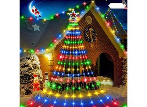 Haloyo - Weihnachtsbeleuchtung ®, led Weihnachtsbaum Lichterketten,Wasserdicht led Dekor,9 Saiten à 3,5 m