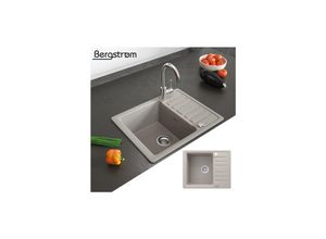 Granit Spüle Küchenspüle Einbauspüle Spülbecken+Drehexcenter+Siphon Beige