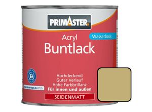 Primaster - Acryl Buntlack beige seidenmatt, Acryllack Acrylfarbe