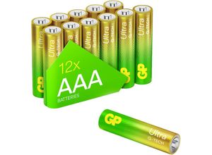 Ultra Micro (AAA)-Batterie Alkali-Mangan 1.5 v 12 St. - Gp Batteries