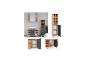 Vicco Badmöbel Set Fynn Spiegelschrank