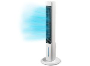 Livington - ChillTower - Kühlgerät mit Wasserkühlung - mobiler Luftkühler mit 3 Kühlstufen -Verdunstungs-Kühler ohne Abluftschlauch für 12h Kühlung