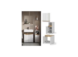 Vicco Badmöbel-Set Marelle Weiß Artisan