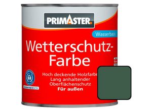Primaster - Wetterschutzfarbe 750ml Fjordgrün Holzfarbe UV-Schutz Wetterschutz