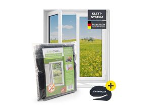EASYmaxx Insektenschutz-Fensterrahmen Moskitonetz mit Klettverschluss