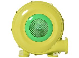 Outsunny - 450W elektrische Luftpumpe Hüpfburg Gebläsepumpe Ventilator mit Griff Dauergebläse leichtgewichtig tragbar für aufblasbare Spielzeuge abs
