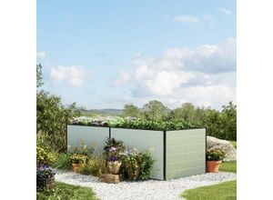 235 x 77 x 77 cm Hochbeet, Aluminium eloxiert - (GFPV00354)