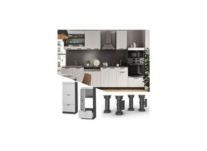 Vicco Mikrowellenumbauschrank Küchenschrank Küchenmöbel Fame-Line