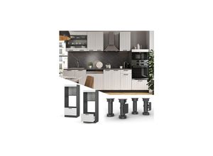 Vicco Mikrowellenumbauschrank Küchenschrank Küchenmöbel Fame-Line