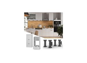 Vicco Mikrowellenumbauschrank Küchenschrank Küchenmöbel Fame-Line