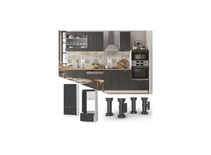 Vicco Mikrowellenumbauschrank Küchenschrank Küchenmöbel Fame-Line