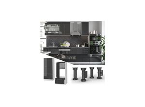 Vicco Mikrowellenumbauschrank Küchenschrank Küchenmöbel Fame-Line