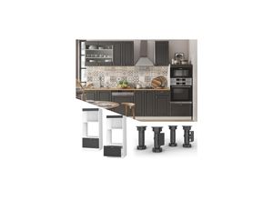 Vicco Mikrowellenumbauschrank Küchenschrank Küchenmöbel Fame-Line