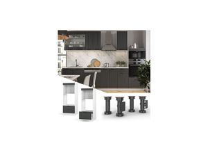 Vicco Mikrowellenumbauschrank Küchenschrank Küchenmöbel Fame-Line