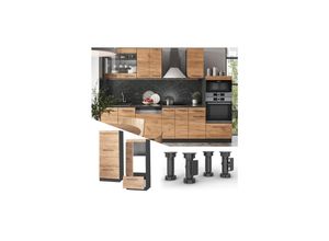 Vicco Mikrowellenumbauschrank Küchenschrank Küchenmöbel Fame-Line