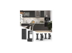 Vicco Mikrowellenumbauschrank Küchenschrank Küchenmöbel Fame-Line