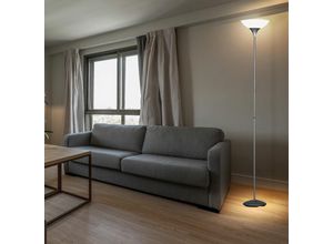 LED Decken-Fluter Steh Stand Lampe Leuchte Beleuchtung Titan-Farbig Wohn Schlaf Büro Zimmer Licht