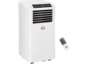 Homcom - Mobile Klimaanlage, 2,9 kW 3-in-1 Klimagerät - Kühlen, Entfeuchtung und Ventilation – Luftentfeuchter, Ventilator 12-18㎡ mit Fernbedienung,