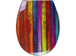 Ridder - WC-Sitz mit Soft-Close Shabby Stripes multicolor - multicolor