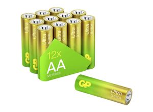 Ultra Mignon (AA)-Batterie Alkali-Mangan 1.5 v 12 St. - Gp Batteries