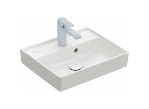 Collaro Handwaschbecken, 450 x 370 mm, , mit Überlauf, ungeschliffen, 433445, Farbe: Stone White, Ceramic Plus - 433445RW - Villeroy&boch