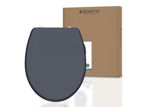 Schütte Duroplast WC Sitz ANTHRAZIT mit Absenkautomatik und Schnellverschluss