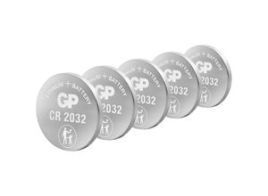 GP Batteries Knopfzelle CR 2032 3 V 5 St. 220 mAh Lithium GPCR2032STD147C5