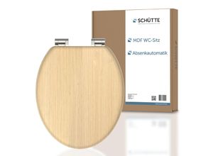 SCHÜTTE MDF WC-Sitz NATURAL WOOD, mit Absenkautomatik
