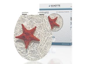 SCHÜTTE MDF HG WC-Sitz RED STARFISH, mit Absenkautomatik