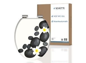 SCHÜTTE MDF WC-Sitz STONE DECORATION, mit Absenkautomatik