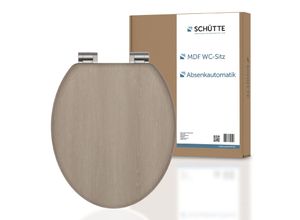 SCHÜTTE MDF WC-Sitz MODERN WOOD, mit Absenkautomatik