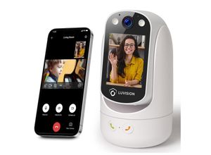 LUVISION PTZ Gegensprechkamera Video Anruf Kamera Telefonkamera WLAN Überwachungskamera Senioren Baby Überwachung Autotracking